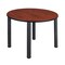 Kee Tables > Breakroom Tables > Kee Square & Round Tables, 48 W, 48 L, 29 H, Wood, Metal Top, Cherry TB48RNDCHBPBK - alternate 1